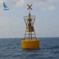 High quality 2.4m plastic floating buoy with marine radar /navigation buoy for sale